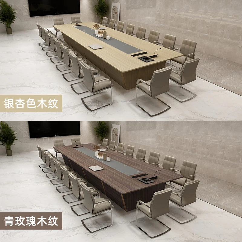 Leather desk conference table long table bar table conference room work table small negotiation desk