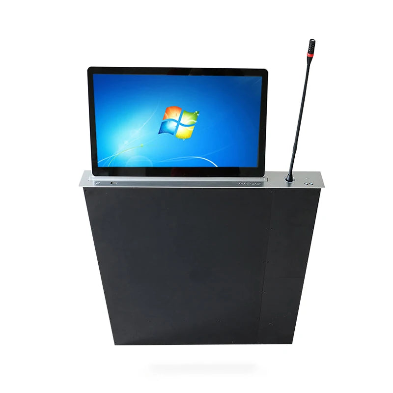 Table mount touch screen tablets desk lcd monitor lift paperless conference system