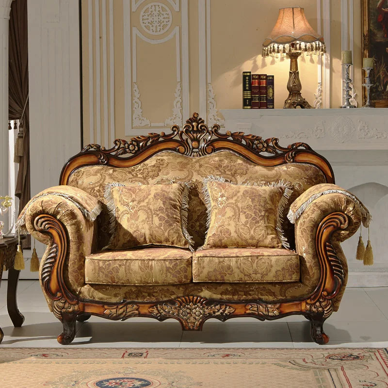 factory directly modern fashionalbe european fabric Villa sofa furniture