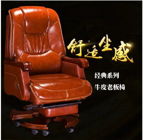 European Leather Boss Chair