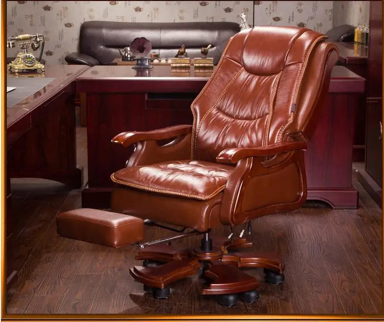 massage reclining leather office chair