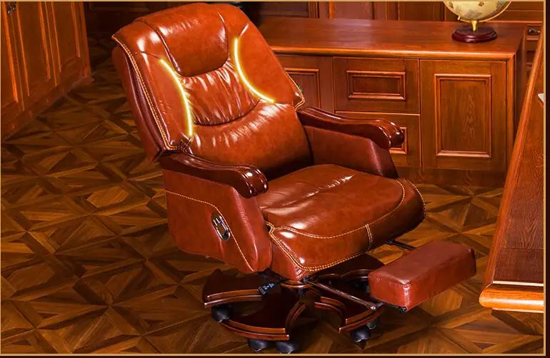 European Leather Boss Chair
