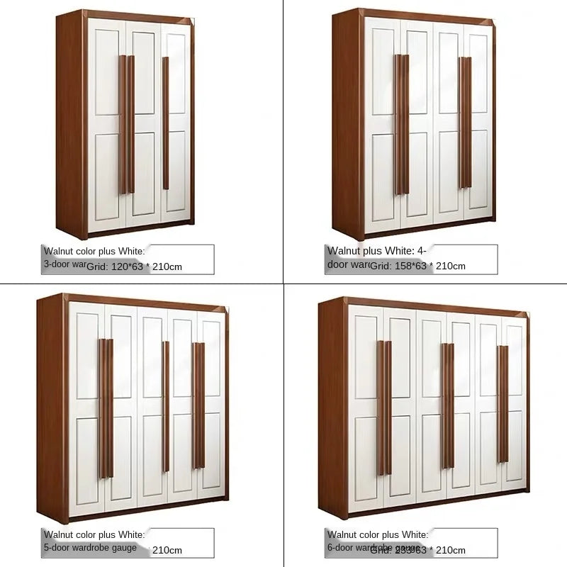 Wardrobe Simple Modern Assembly Oak Wardrobe Corner Side Cabinet Economical Bedroom