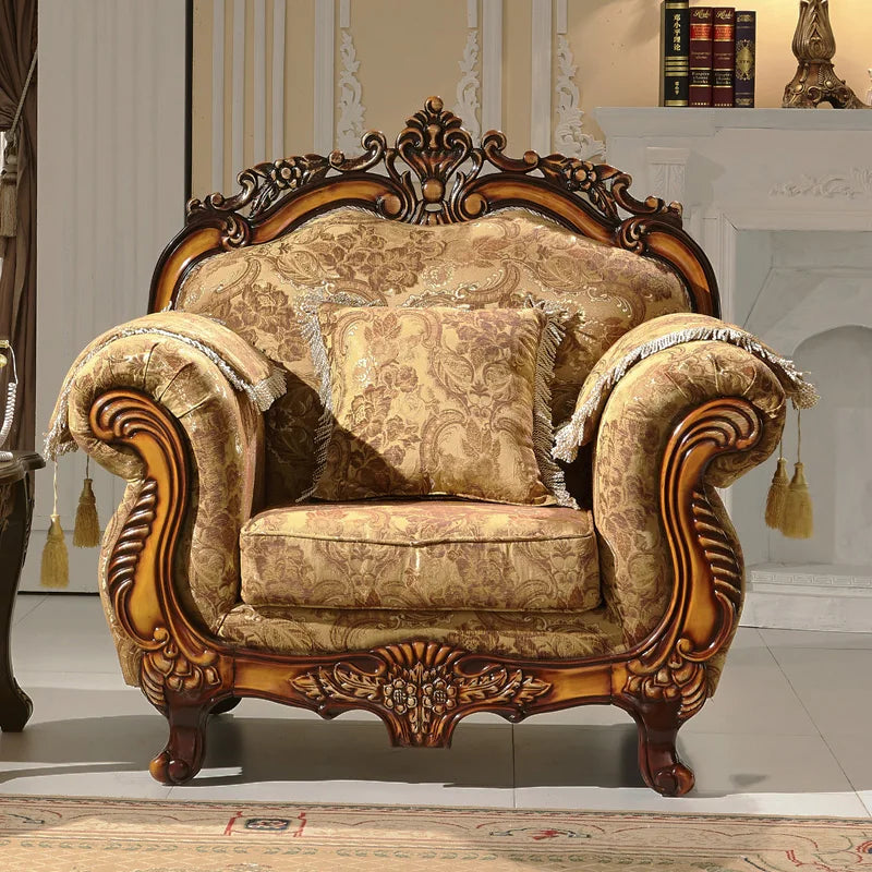factory directly modern fashionalbe european fabric Villa sofa furniture