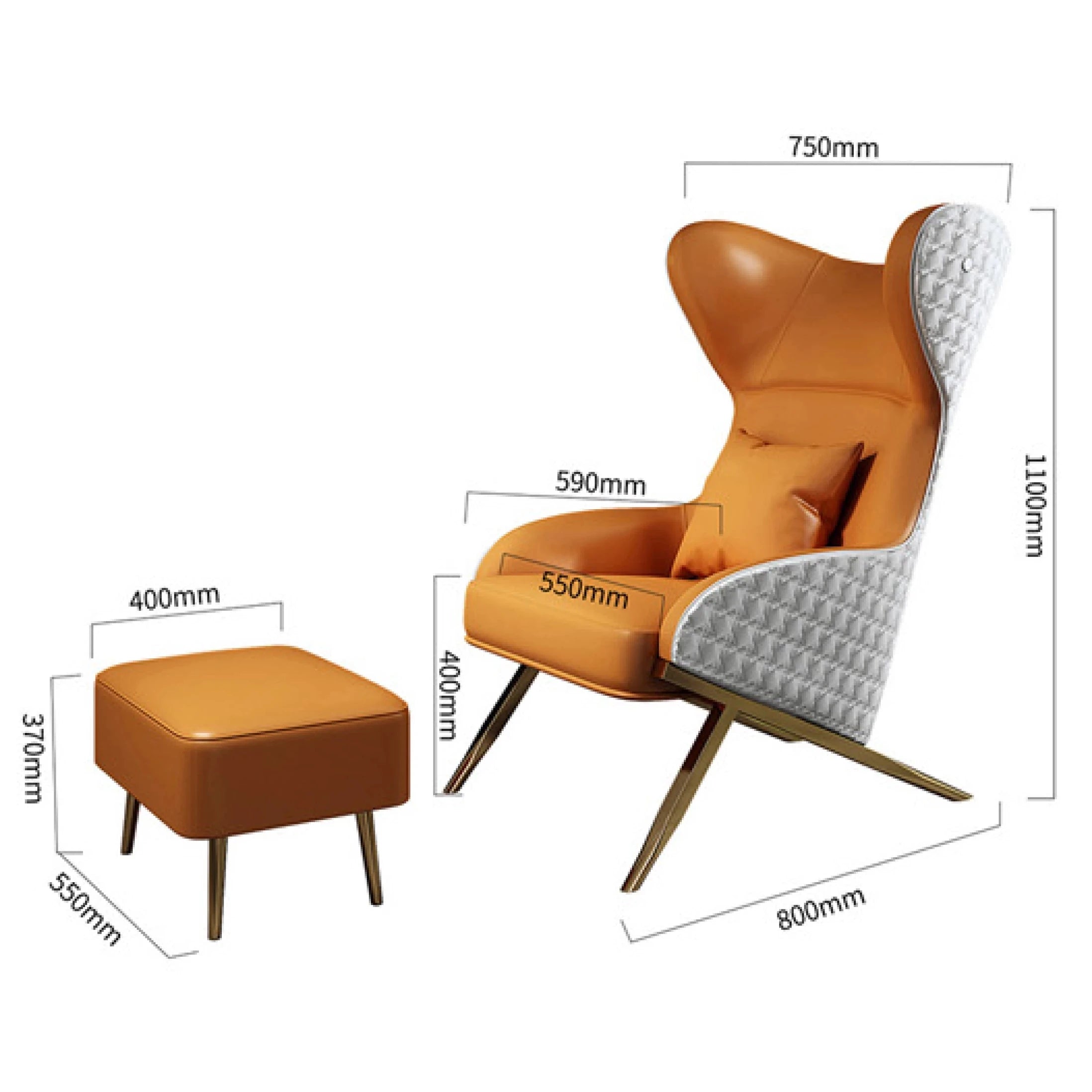 Italian modern lounge chair