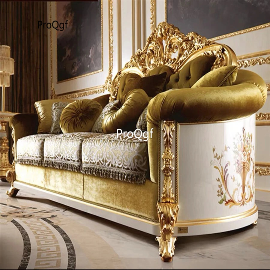 Prodgf 1Pcs A Set Gorgeous Castle Honeymoon Three People Seat Sofa