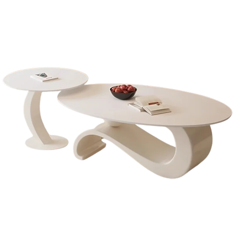 Fashionable Round Coffee Table Premium Minimalist Large Nordic Side Table Elegant Aesthetic Mesa Auxiliar Salon Home Furniture