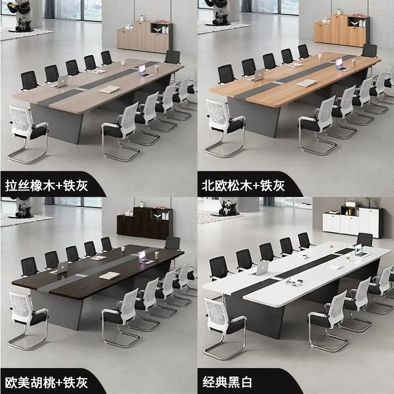 Long conference table for 10—simple, modern design ideal for training and negotiations
