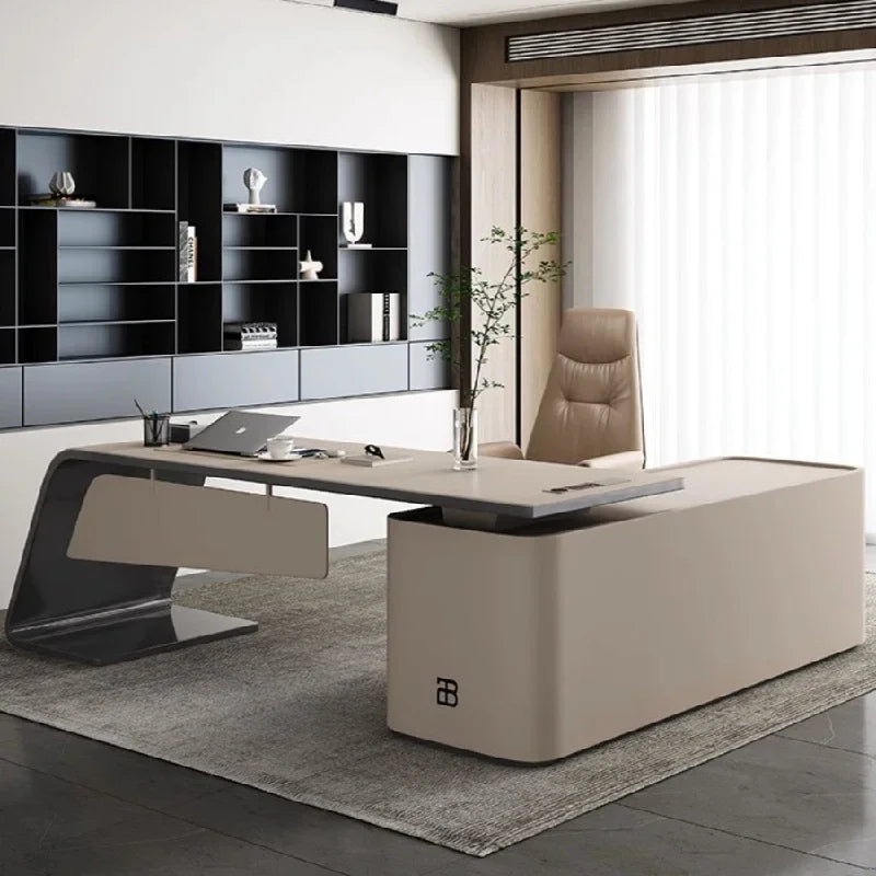 Executive Desk Professional Office Furniture Room Corner Multifunction Home Desks Computer Offer Study Organizer Table Modern