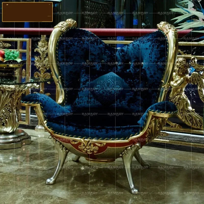 Luxury French Office Chair with Swivel