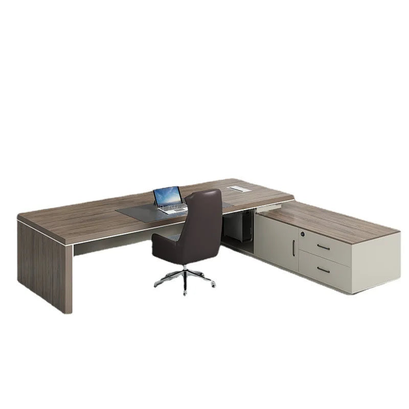 Multifunctional L-Shaped Office Desk
