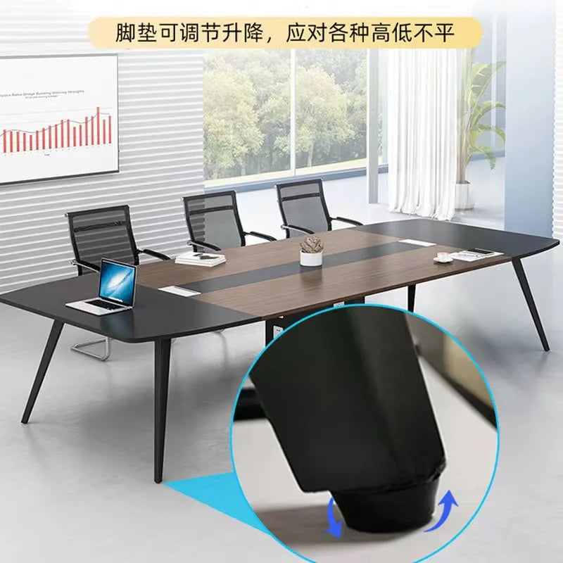 Simple modern conference table Business reception small negotiation table long table
