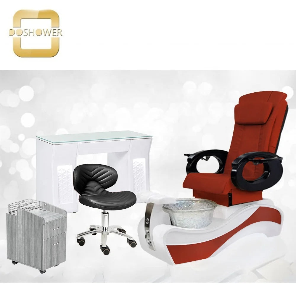 Pedicure manicure spa chair with technician pedicure chair for artificial fingernails pedicure spa chair magnetic jet