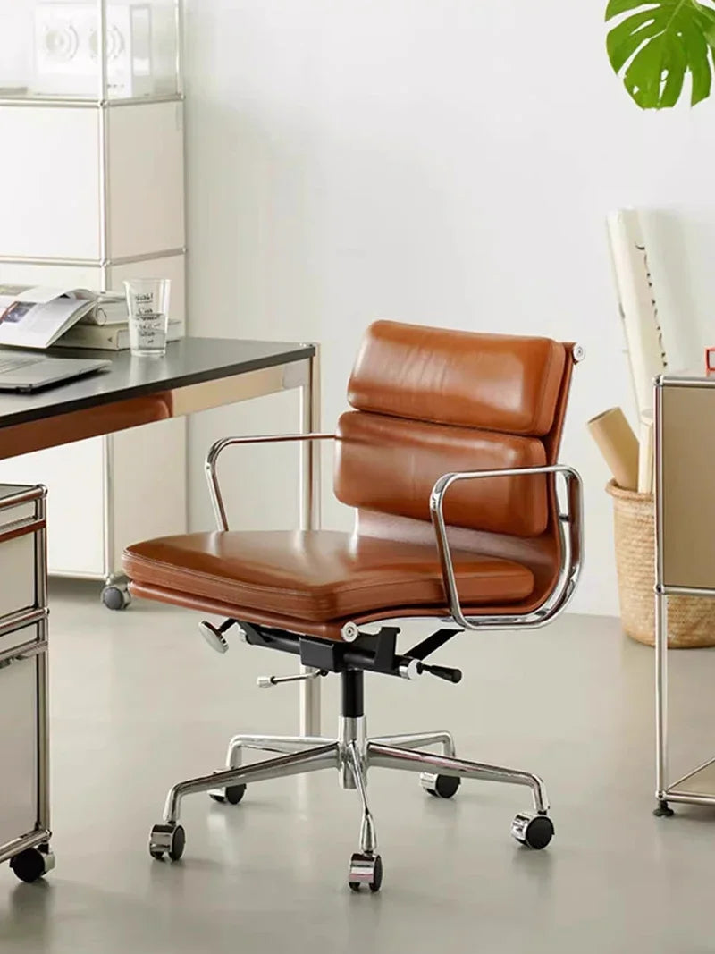 Ergonomic computer chair for office or gaming, with mobile and reclining features