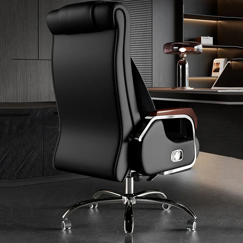Luxury Ergonomic Leather Office Chair
