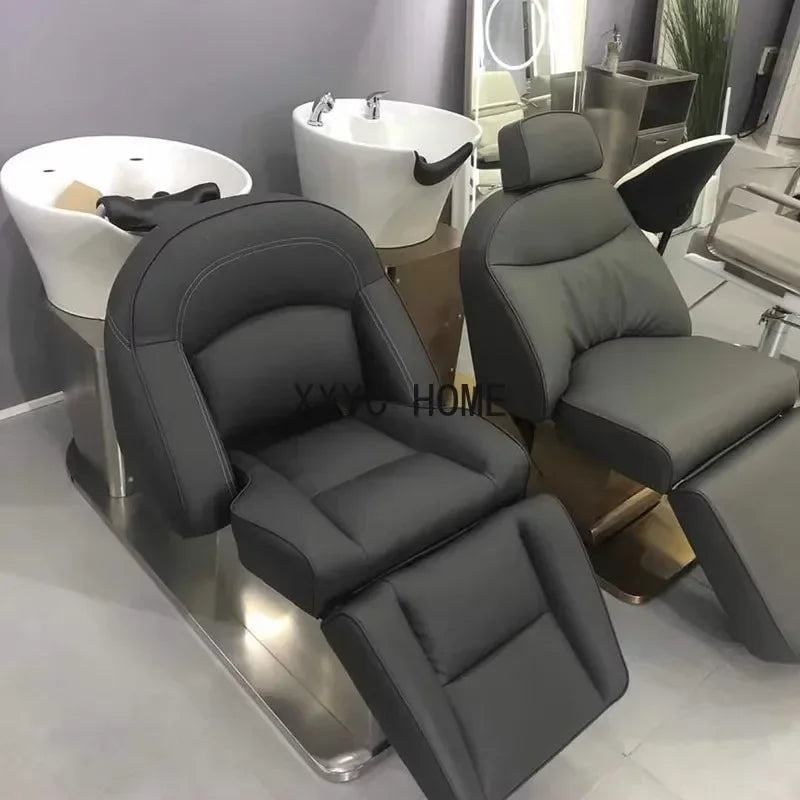 Makeup Shampoo Chair Minimalistic Thai Spa Massage Bed Hair Wash Chairs Haircutting Lavacabezas Beauty