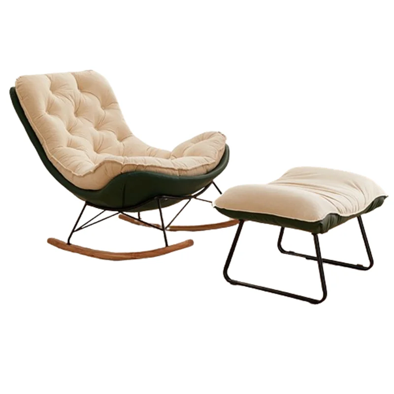 Footrest Velvet Living Room Chair Luxury Balcony Relax Rocking Chair Floor Meditation Muebles Para El Hogar Home Decoraction