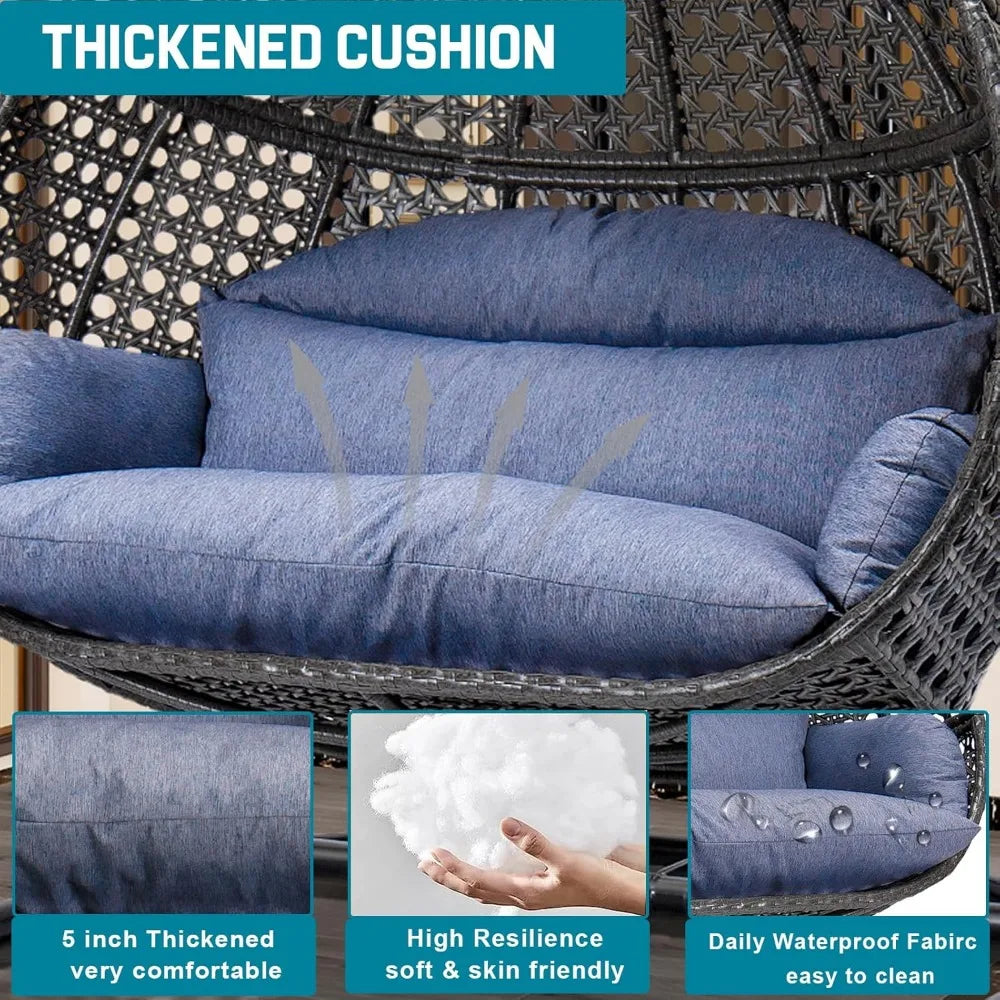 2-Person Swing Chair with Stand