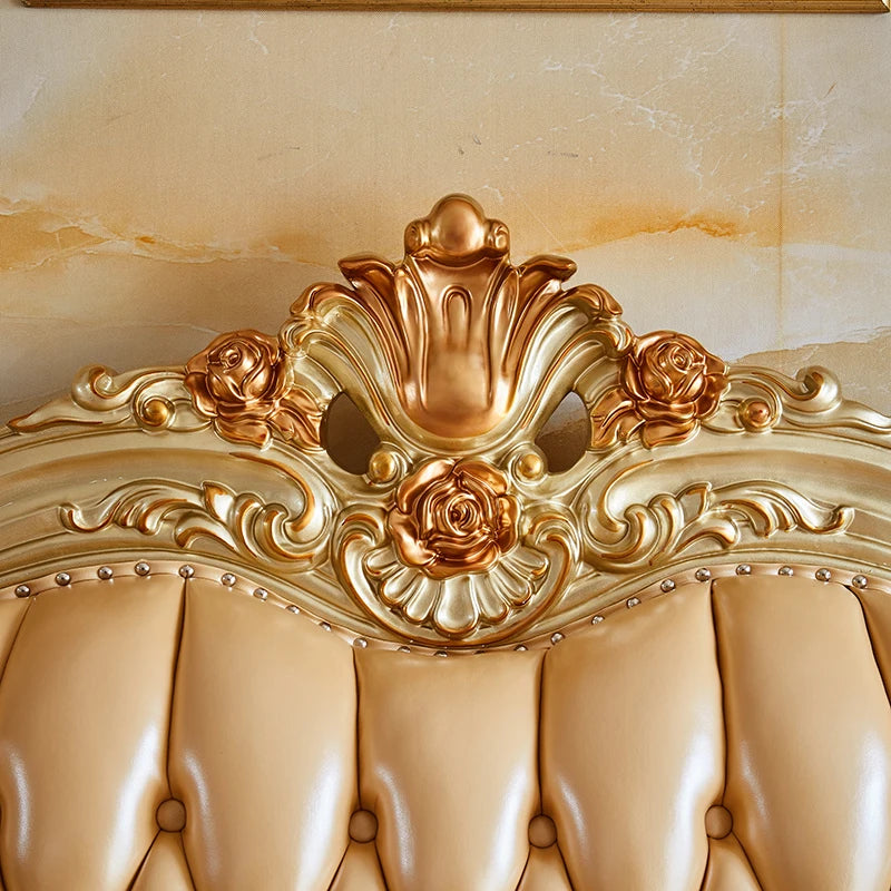 High Back Leather Sofa Chair – Designer Lounge Loveseat for Living Room