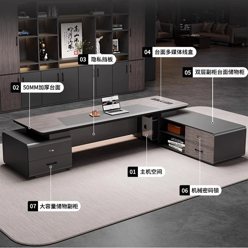 Adjustable and foldable Modern Desk