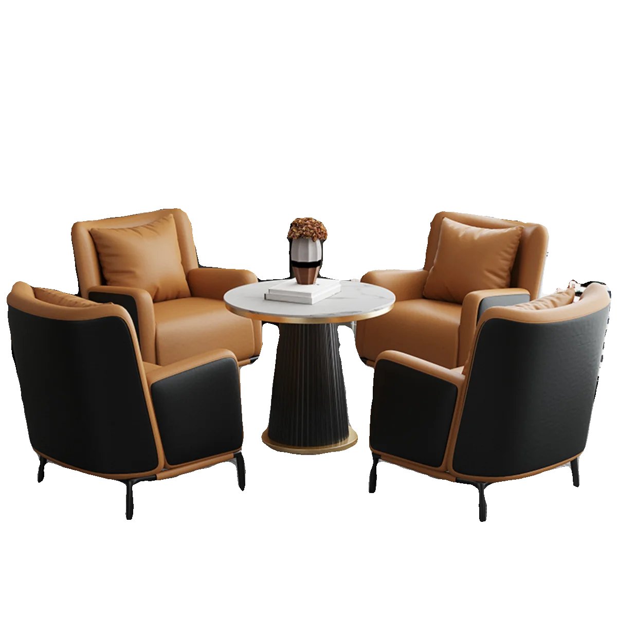 Ergonomic White Nordic Style Chairs