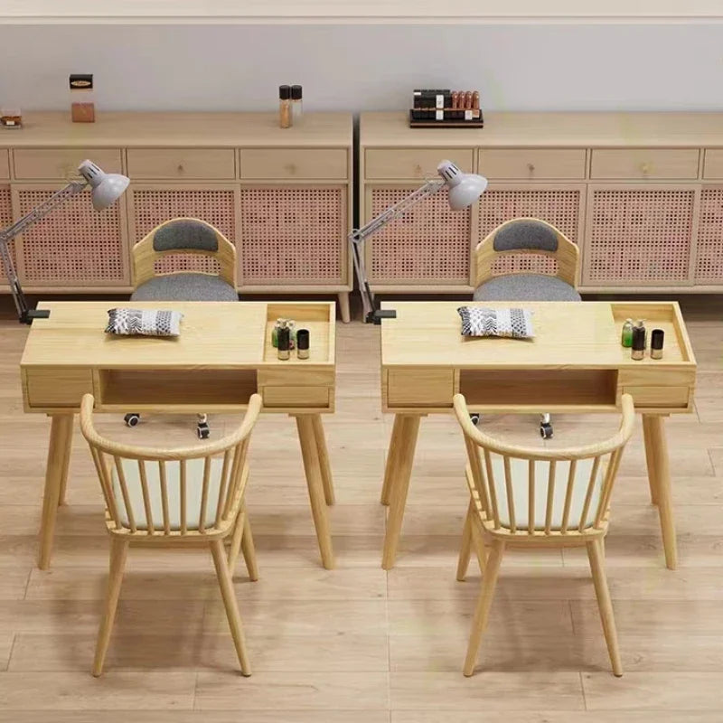 Professional Manicure Table Designer Commercial Exquisite Beauty Nail Table Modern Supplies Tavolo Unghie Salon Furniture CY50NT