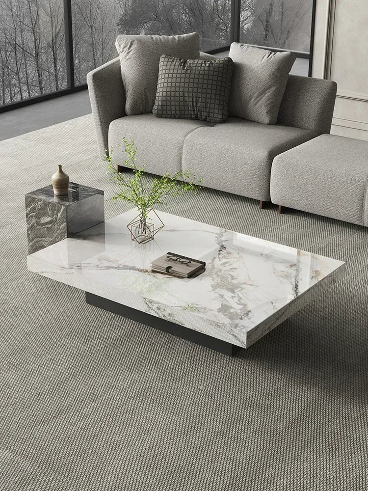 Minimalist Italian Marble Square Coffee Table