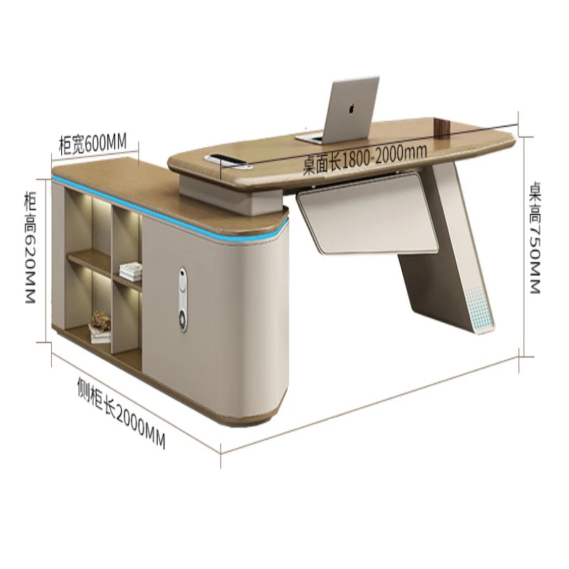 Gaming office desk set for female executives