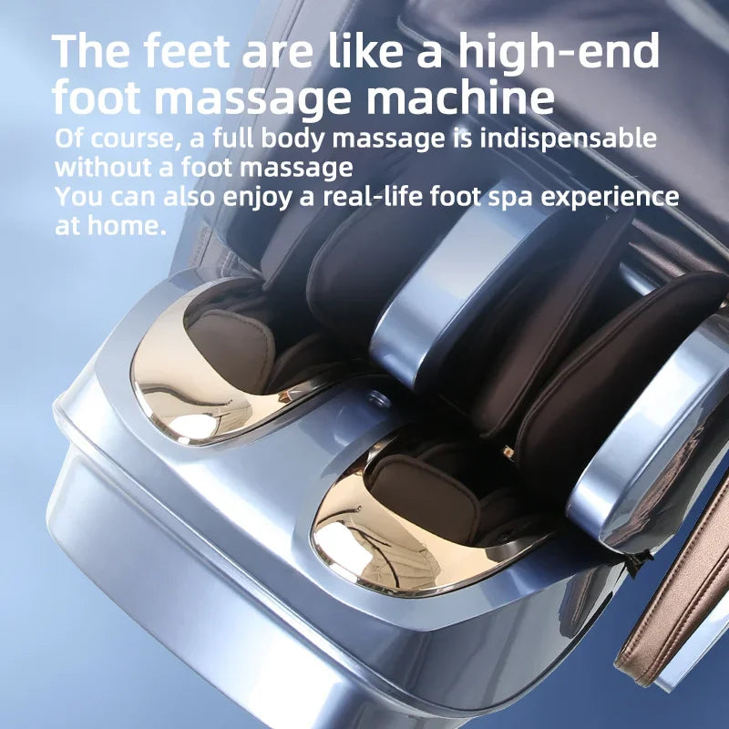 4D SL Full Body Zero Gravity Massager Chair – AirBag, Heat, Leg Stretching, Office & Home Sofa