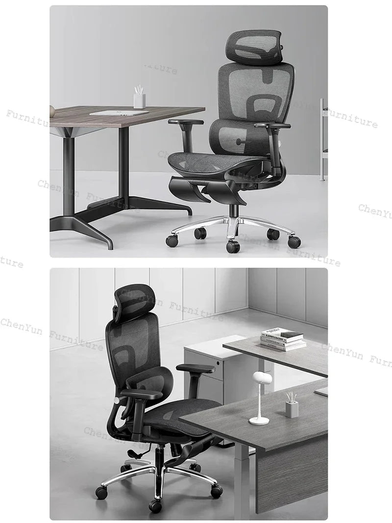 Ergonomic Swivel Recliner Office Chair, Gaming Chair with Handrails