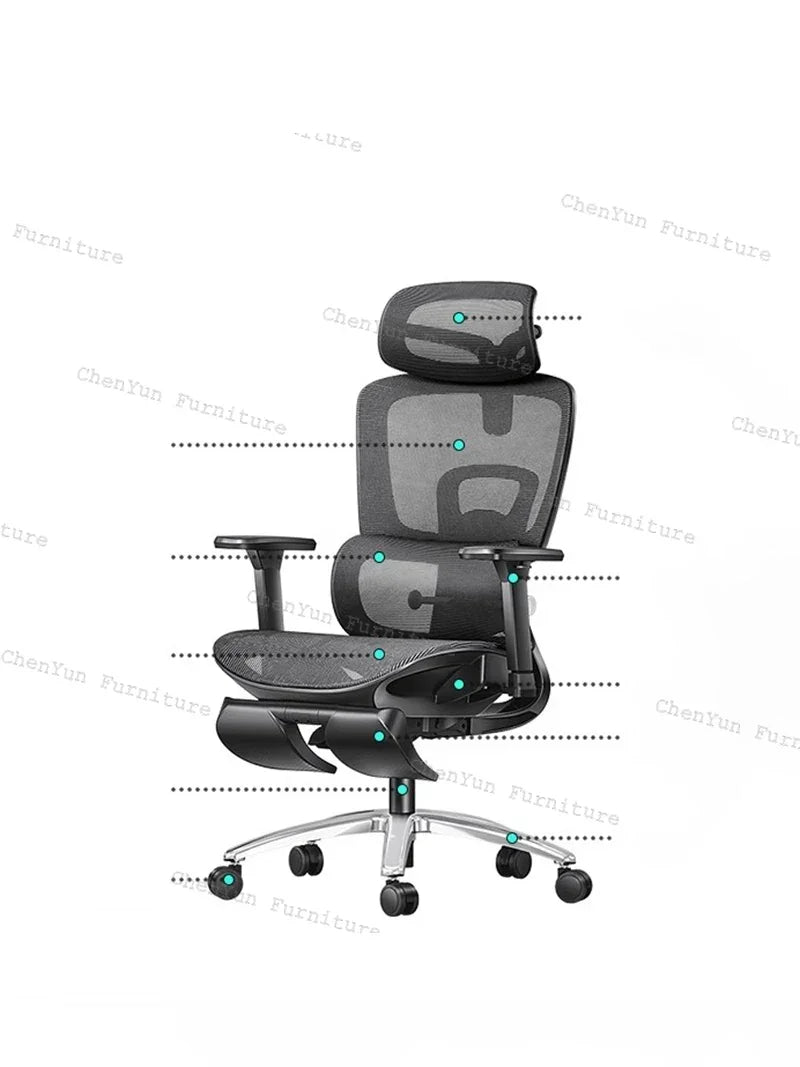 Ergonomic Swivel Recliner Office Chair, Gaming Chair with Handrails