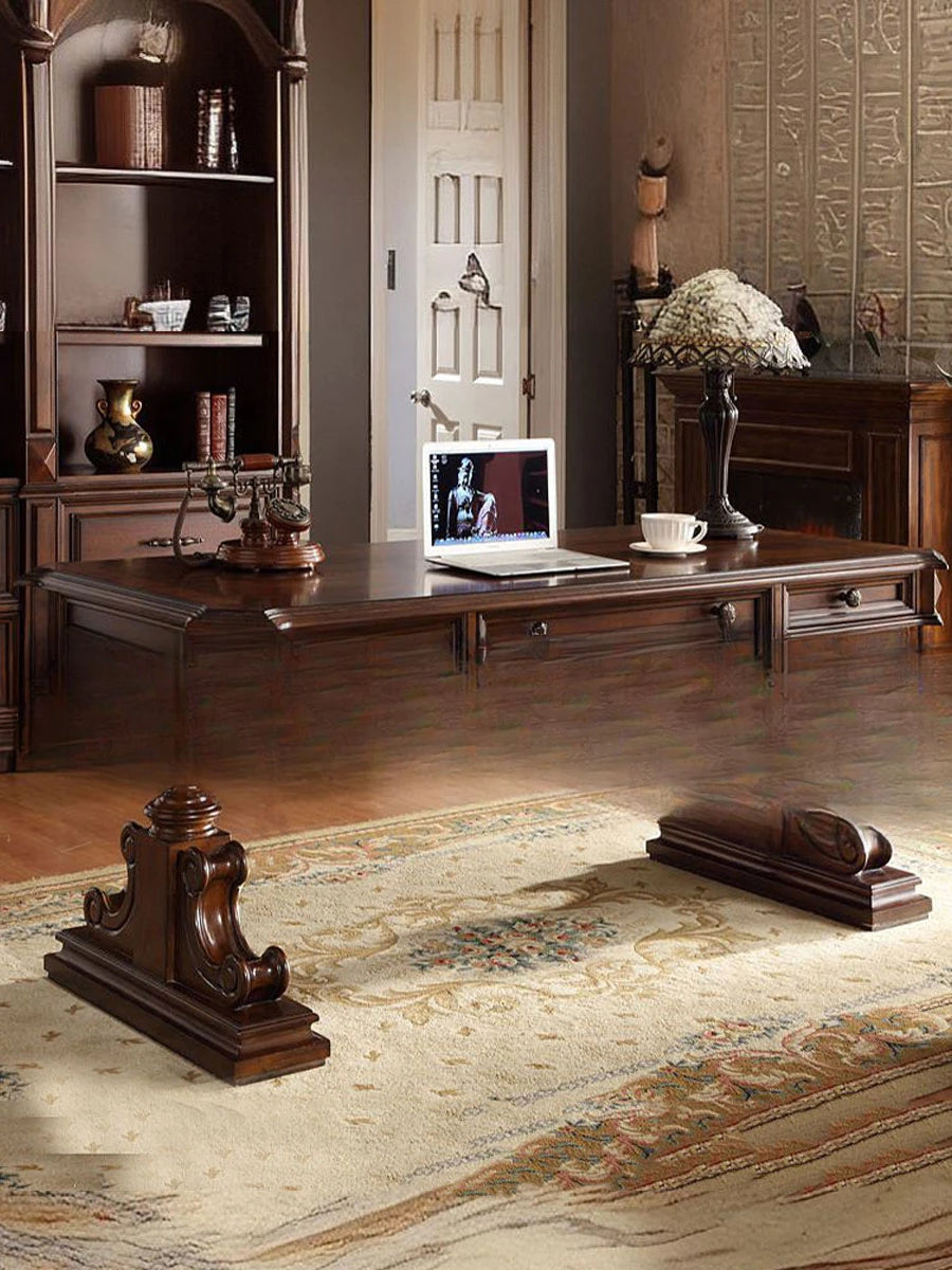 American Solid Wood Desk; High-End Household Computer Desk