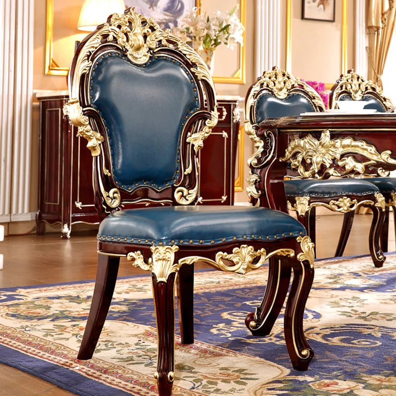 High-Quality European Modern 2m Dining Table Set—Includes one rectangular marble table with 8 chairs