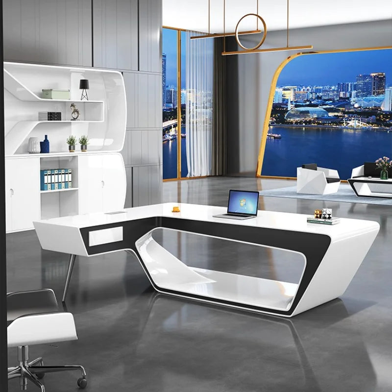 Modern L-Shaped Office Desk