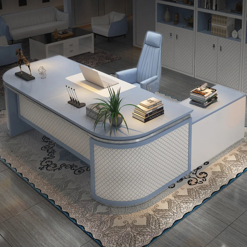 Luxury boss table simple modern office president table atmosphere boss office chair combination office furniture