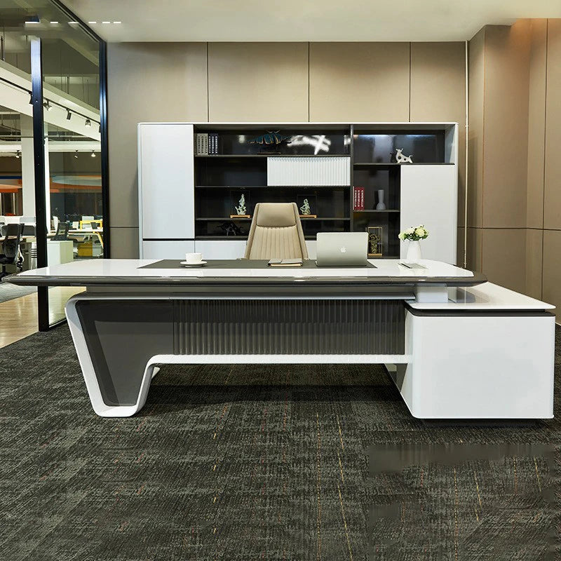 Home Fashion Light Luxury Office Furniture Modern Solid Wood Manager Platform