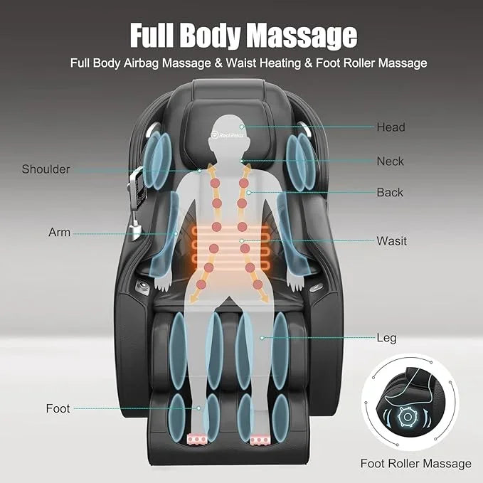 hot health and wellness best sell health care product recliner massage machine chair full body zero gravity luxury message chair