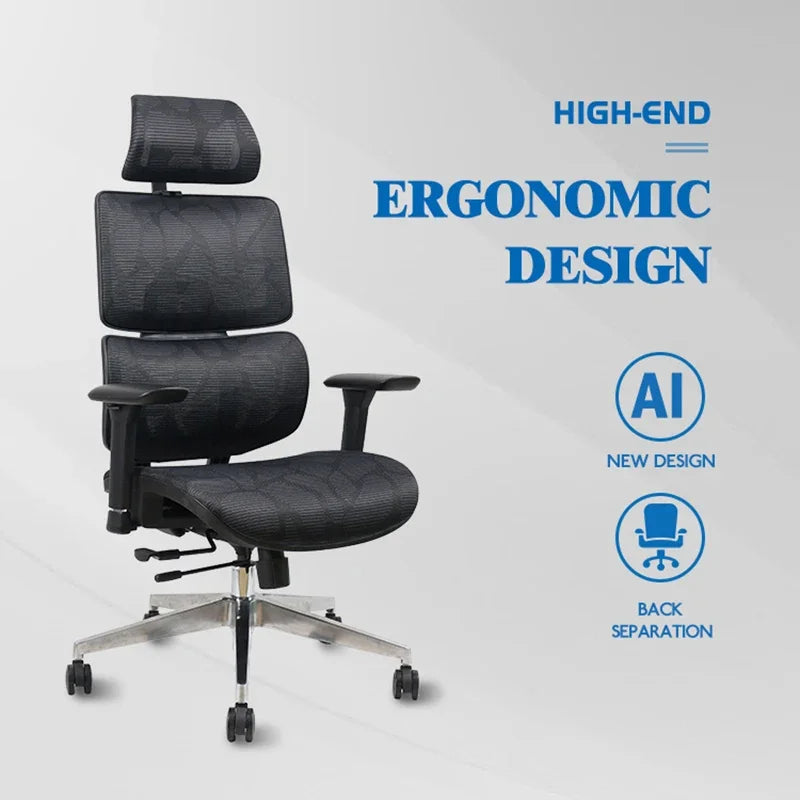 New style high back full mesh black swivel ergonomic computer desk chairs lumbar support easily adjustable office chair