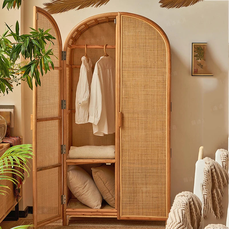 Portable Bedroom Wardrobes – Space-Saving Open Closets for Kids, Mobile Organizer
