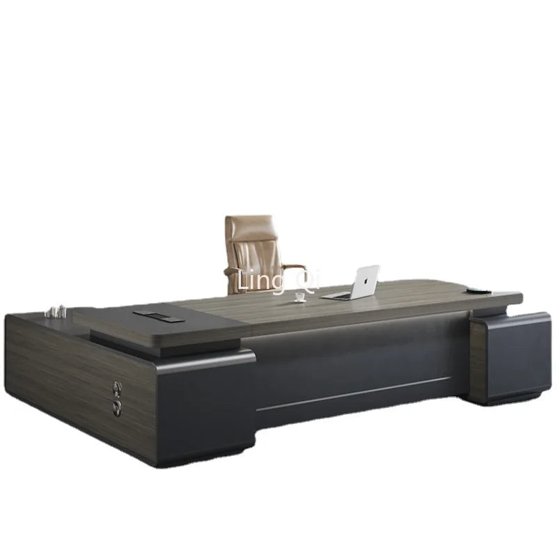 Writing Drawers Office Desk Supplies Executive Organizers Retro Computer Desks Black Monitor Mesa De Escritorio Modern Furniture