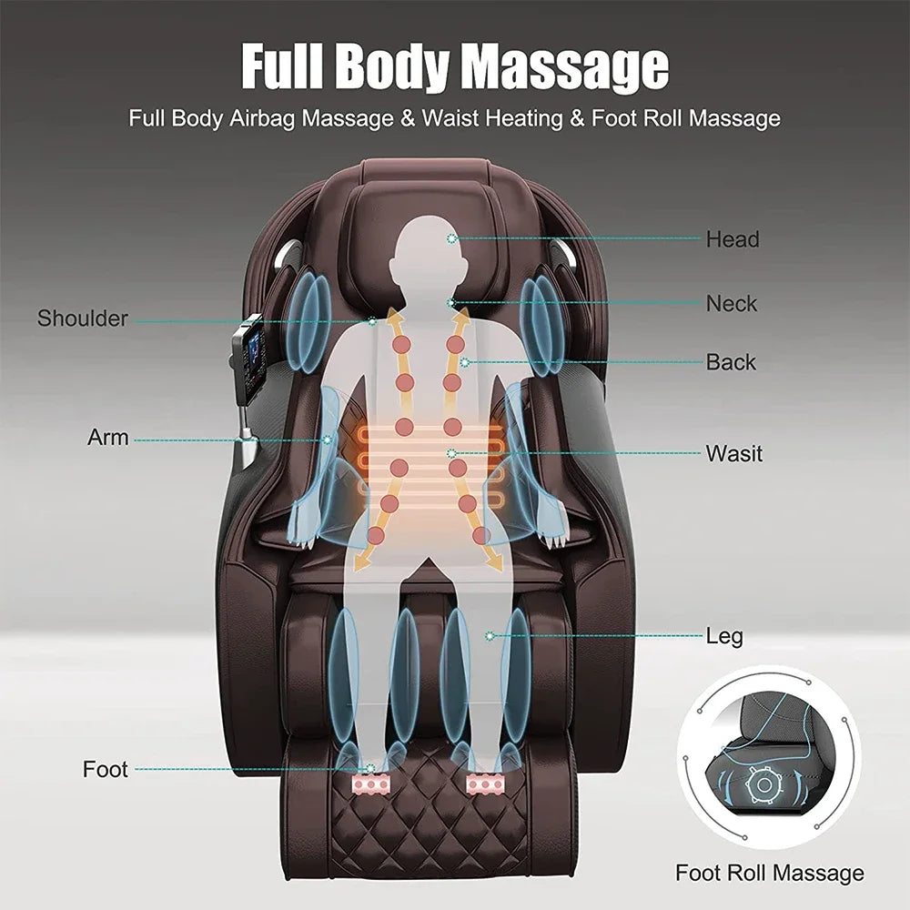 Warehouse in USA SL heat thai Stretch Massage Chair Hot Sale 3d Luxurious Massage Chair 2024 full body zero gravity electric