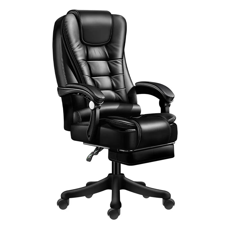 Luxury Computer Armchair: Relaxing, Height-Adjustable with Wheels