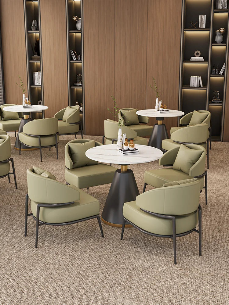 Negotiation Table and Chair Combination Cafe Office Business Reception Rest Area Leisure Single