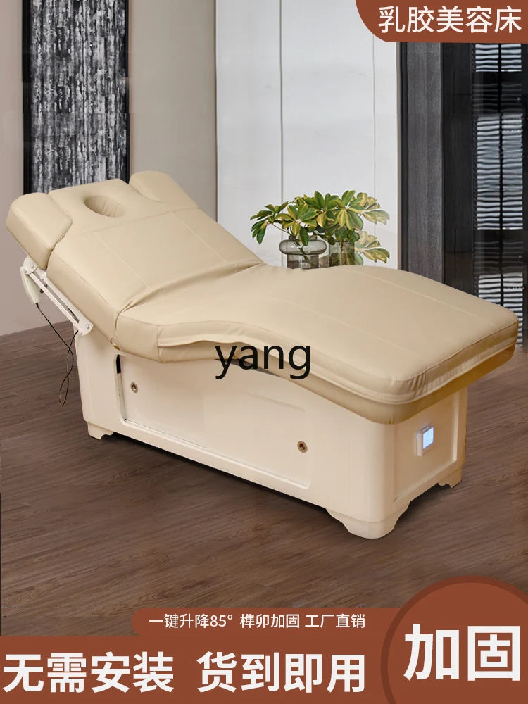 Yhl Facial Bed Massage Couch Beauty Salon Dedicated Massage Bed Heating Automatic Intelligent Elevated Bed Solid Wood