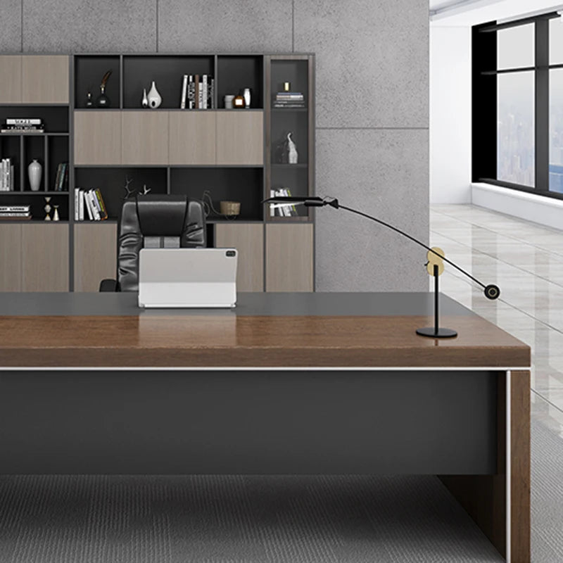 Executive office work desk. Luxury gaming and office furniture.