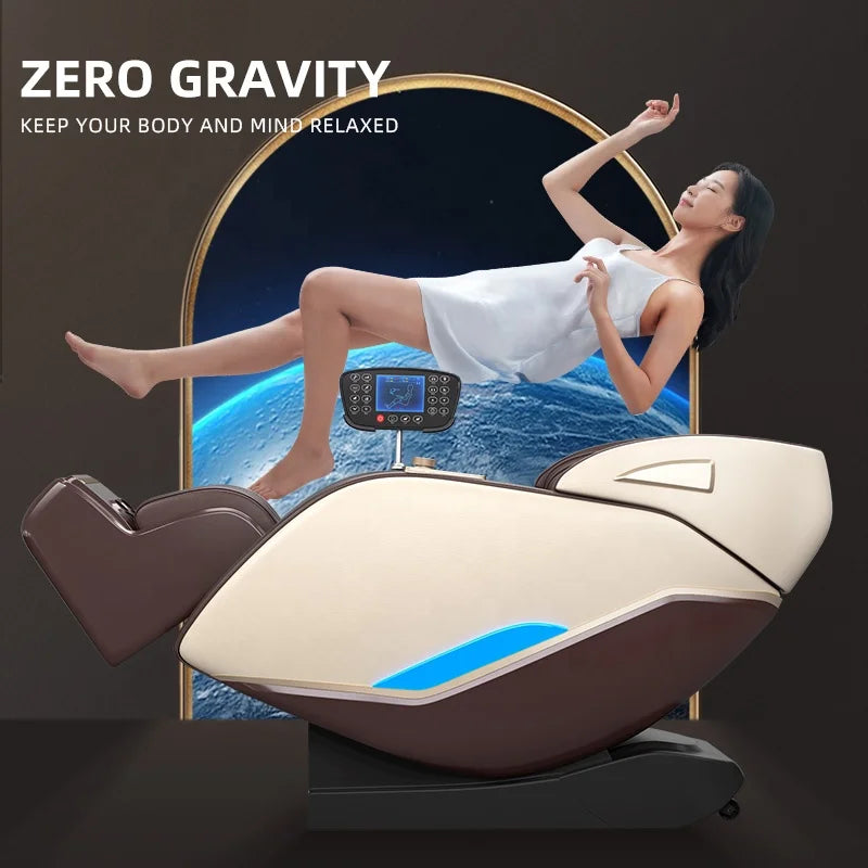 Leercon OEM Zero Gravity Full Body Electric Shiatsu Massage Chair Recliner with Built-in Heat Therapy Foot Roller