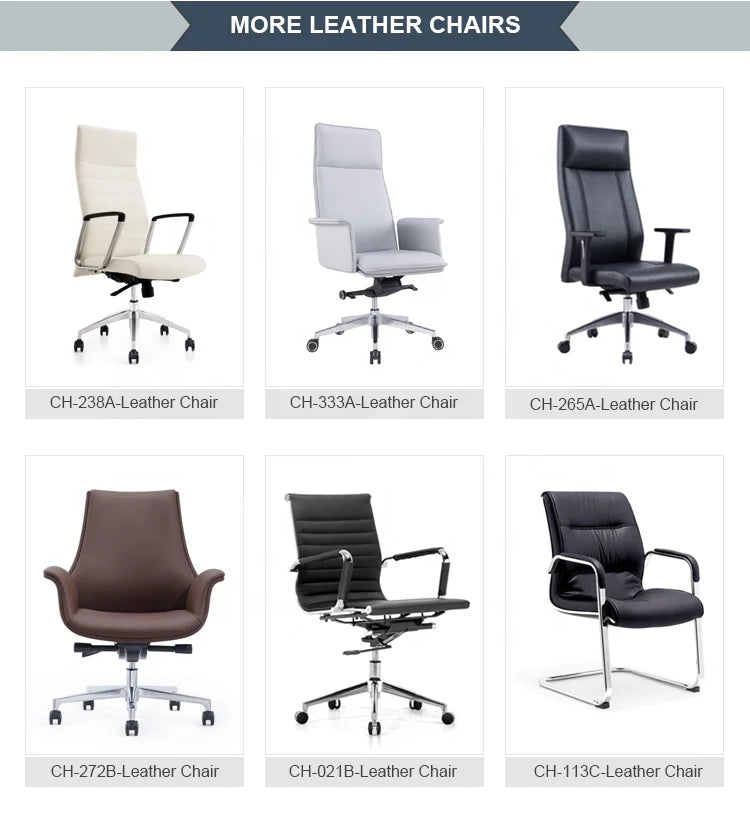 Luxury Boss Chair Office Ergonomic Brown Leather Office Chair