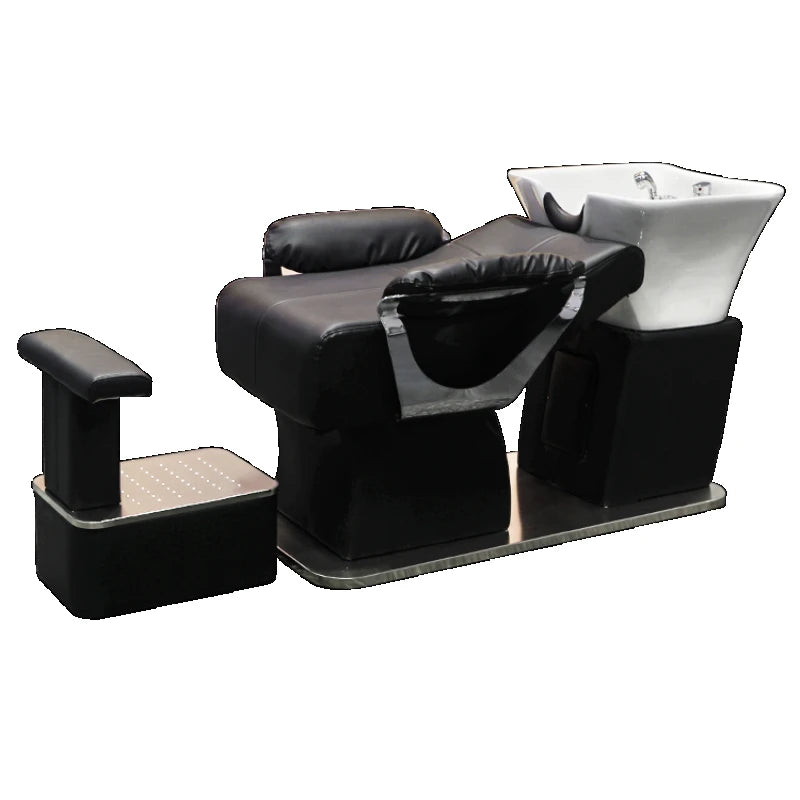 Cosmetic Chair Spa Hairdresser Salon Washbasin Beauty Chairs Reclining Headspa Massage Water Hair Machine Sedia Shampoo Bed