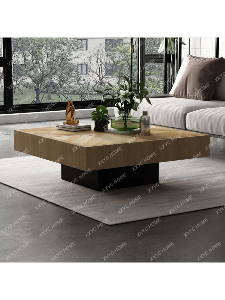 Nordic retro square coffee table