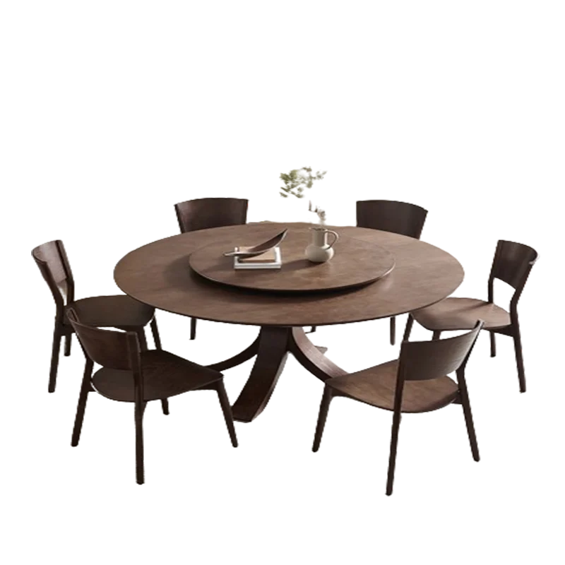 Modern Entrance Table and Dining Set – Solid Wood Round Table